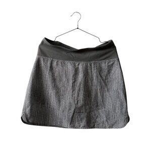Tuff Athletics Black and Gray A-Line Mini Skirt for Work